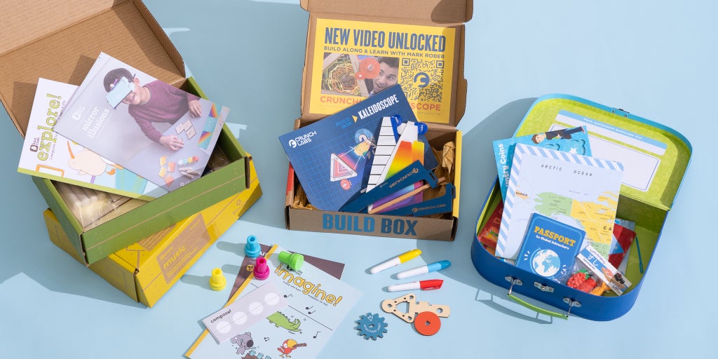 A display of the four kids craft subscription boxes we recommend.